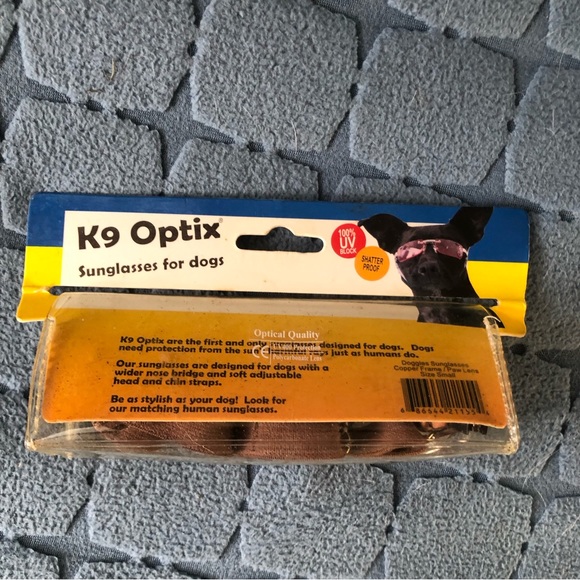 K9 Optix - sunglasses for dogs . NOS - SMALL - copper frames - Picture 3 of 8